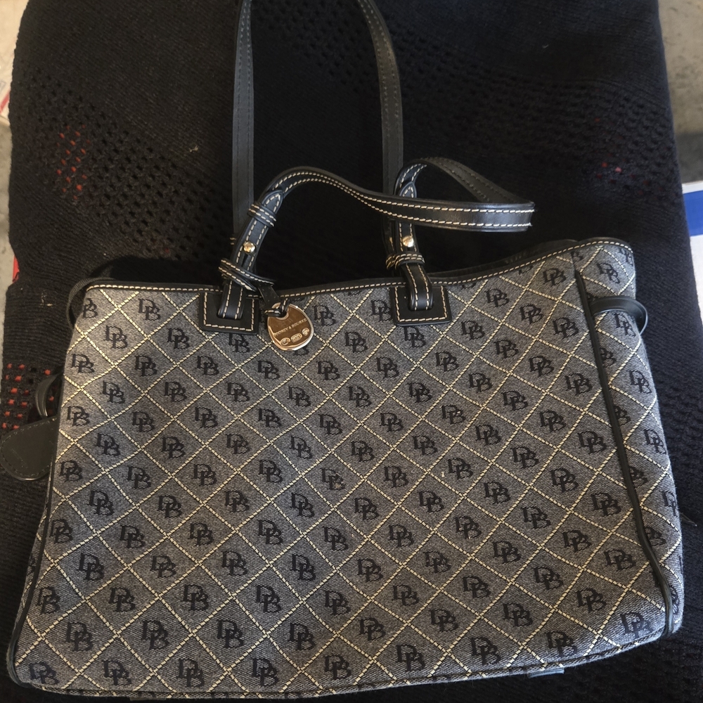 Dooney & Bourke Black and Gray Tote